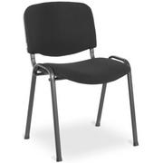 Krzesła - Czarne krzesło sztaplowane - Hoster 3X - miniaturka - grafika 1