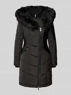 Płaszcze damskie - Płaszcz pikowany o kroju shaped fit z imitacji skóry model ‘NEWLINETTE’ - miniaturka - grafika 1