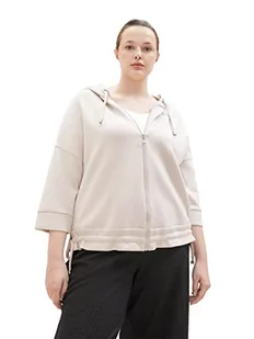 TOM TAILOR Damska bluza Plussize, 16339 - Clouds Grey, 44 duże rozmiary - Bluzy damskie - miniaturka - grafika 1