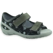 Buty dla chłopców - Wygodne kapcie dla chłopca ze skórzaną wkładką Befado 063X025 Sunny - miniaturka - grafika 1