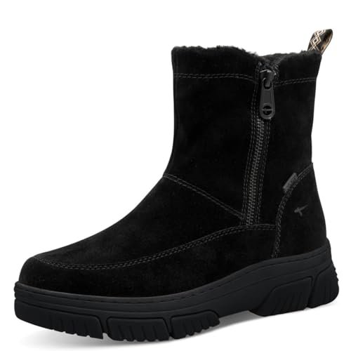 TAMARIS Damskie Comfort WL Boot Duo-tex śniegowce, czarne, rozmiar 39 EU, czarny, 39 EU