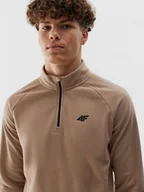 Bielizna sportowa męska - Męska bielizna termoaktywna polarowa (góra) 4F 4FWAW24UFLEM044 - niebieska - miniaturka - grafika 1