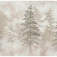 Fototapety - Fototapeta Las Drzewa Beżowy Beton 400x280 cm Tapeta Do Sypialni Salonu Kuchni Na Flizelinie - miniaturka - grafika 1