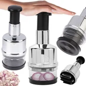 Rozdrabniacze kuchenne - Siekacz do warzyw i owoców do czosnku krajacz ręczny rozdrabniacz pojemnik - miniaturka - grafika 1