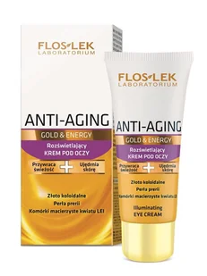 Flos-Lek FLOSLEK ANTIAGING GOLD THERAPY ROZŚWIETLAJĄCY KREM POD OCZY - Kosmetyki pod oczy - miniaturka - grafika 2