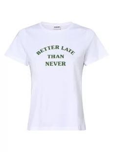 Noisy May - T-shirt kobiety  NMNate, biały - Koszulki i topy damskie - miniaturka - grafika 1