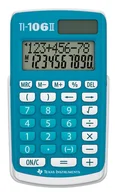 Kalkulatory - Texas Instruments TI 106-II kalkulator Kieszeń Podstawowy kalkulator Niebieski, Biały - miniaturka - grafika 1