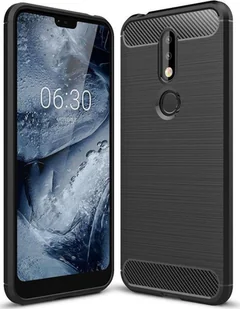 Etui pancerne KARBON do Nokia 7.1 czarne - Etui i futerały do telefonów - miniaturka - grafika 1