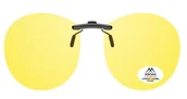 Akcesoria do okularów - Nakładki na okulary korekcyjne żółte Pilotki polaryzacja do jazdy w nocy Montana C4C - miniaturka - grafika 1