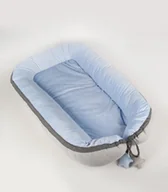 Kokony niemowlęce - Kokon niemowlęcy dwustronny błękitno beżowy - miniaturka - grafika 1