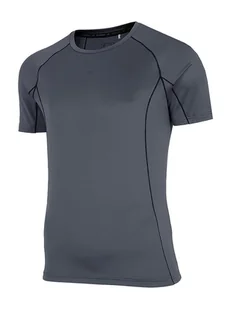 4F T-shirt funkcyjny w kolorze antracytowym - Koszulki sportowe męskie - miniaturka - grafika 1