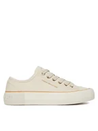 Buty dla dziewczynek - Tommy Hilfiger Trampki T3A9-33733-0890530 Beżowy - miniaturka - grafika 1