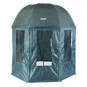 Inne akcesoria dla wędkarzy - Parasol wędkarski z pełną osłoną i okienkami 250 cm JAXON - miniaturka - grafika 1