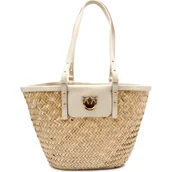 Torby podróżne - Pinko Torba plażowa LOVE SUMMER | z dodatkiem skóry - miniaturka - grafika 1