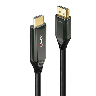 Lindy 40931 adapter kablowy 2 m HDMI Typu A (Standard) DisplayPort Czarny - Adaptery i przejściówki - miniaturka - grafika 1