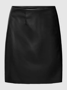 Spódnice - Spódnica mini z imitacji skóry model ‘Lara’ - grafika 1