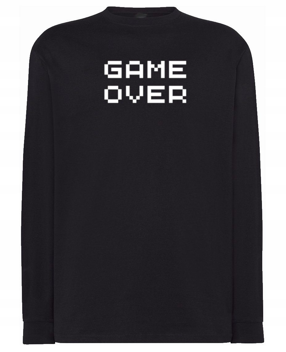 Longsleeve męski nadruk GAME OVER r.L