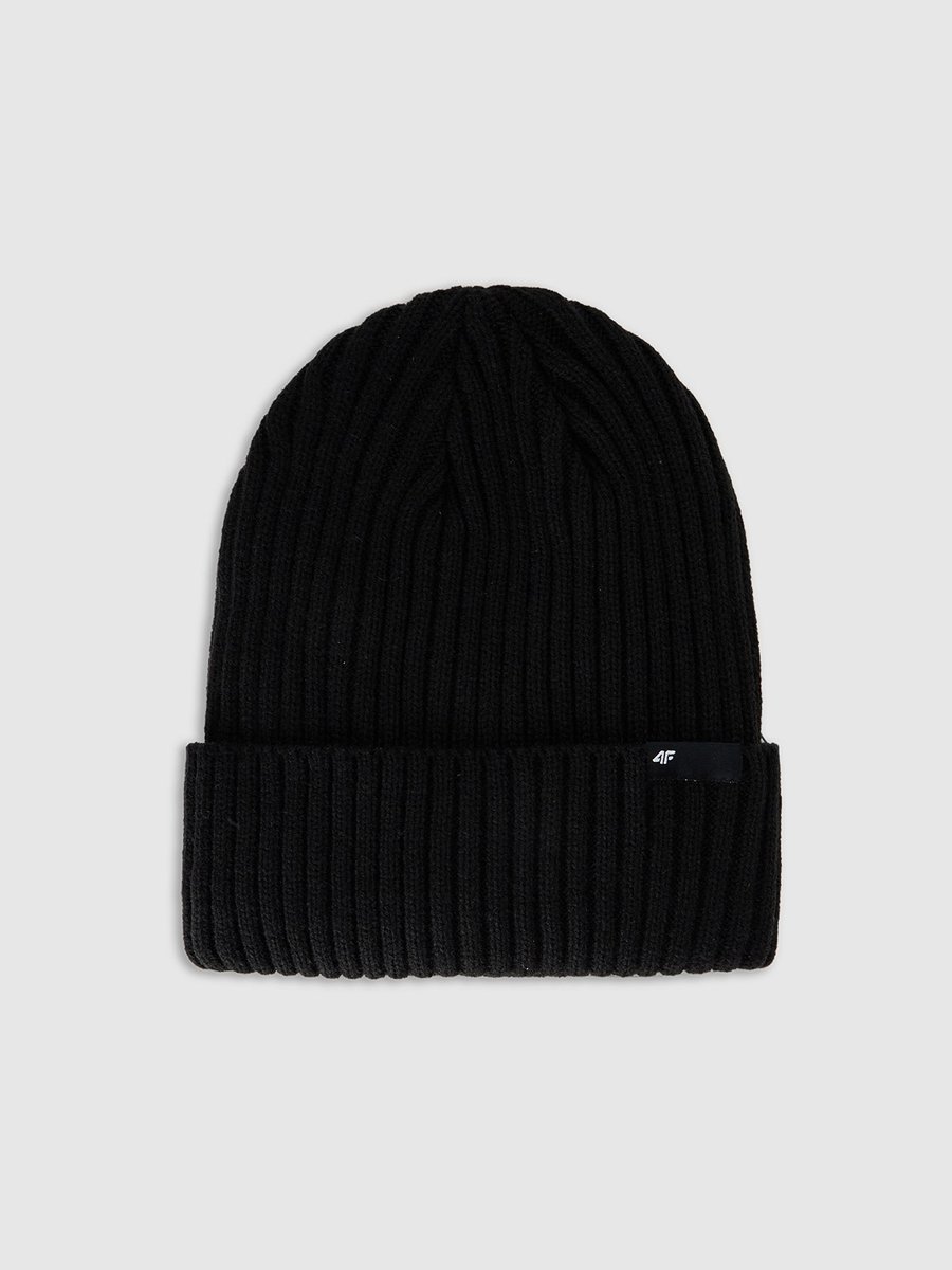 CZAPKA MĘSKA 4F ZIMOWA BEANIE Z OCPIELINĄ THINSULATE ACAPM673 M