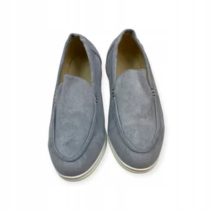 Mokasyny męskie zamszowe Old Money 43 - Mokasyny męskie - miniaturka - grafika 1