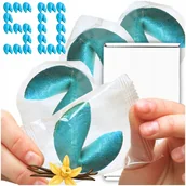 Pieczywo chrupkie - Ciasteczka z Wróżbą Dziękuję Za Przybycie Ciastko Szczęścia Niebieskie 50 - miniaturka - grafika 1