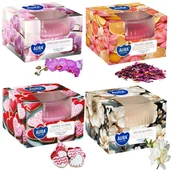 Świece - ŚWIECE ZAPACHOWE ŚWIECZKI 4X ŚWIECA KWIATY ZESTAW NA PREZENT - miniaturka - grafika 1