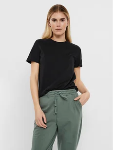 Vero Moda T-Shirt Paula 10243889 Czarny Regular Fit - Koszulki i topy damskie - miniaturka - grafika 1