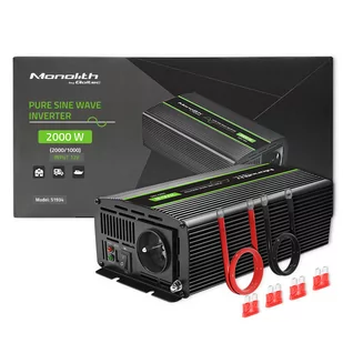 Qoltec Przetwornica Napięcia Monolith 1000W 2000W 12V Na 230V Czysty Sinus - Przetwornice samochodowe - miniaturka - grafika 1