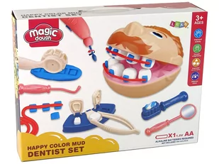 Zestaw Ciastolina Dentysta Akcesoria 10 Kolorów - Masy plastyczne - miniaturka - grafika 3