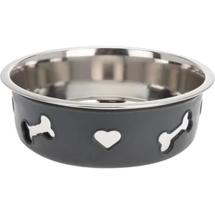 DOGS Collection Miska stalowa ANTYPOŚLIZGOWA pojemnik dla psa na karmę wodę 21 cm - Miski dla psów - miniaturka - grafika 1