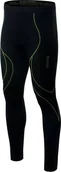 Spodnie sportowe męskie - Hi-Tec Bielizna spodnie Ikar Bottom black-lime punch r. XXL - miniaturka - grafika 1