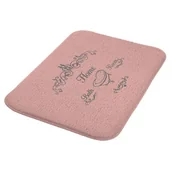 Dywaniki łazienkowe - Dywanik NICEA 40 x 60 cm różowy - miniaturka - grafika 1
