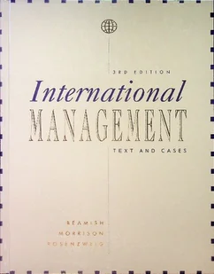 International Management Text and Cases - Biznes - miniaturka - grafika 1