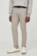 Spodnie męskie - Calvin Klein spodnie męskie kolor szary proste - miniaturka - grafika 1