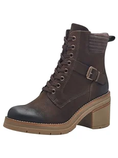 Marco Tozzi Damskie buty Bootie Laced 2-25287-43 modne kozaki, Cafe, 41 EU, kawa, 41 EU - Kozaki damskie - miniaturka - grafika 1