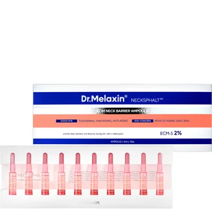 Dr.Melaxin Necksphalt Exm Neck Barrier Ampoule, Ampułki do pielęgnacji skóry szyi, 10x1,5ml - Pozostałe kosmetyki - miniaturka - grafika 1