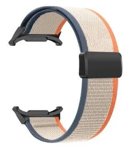 Pasek Opaska NYLON MAGNETIC do SAMSUNG GALAXY WATCH Ultra 47mm beżowa - Akcesoria do smartwatchy - miniaturka - grafika 1