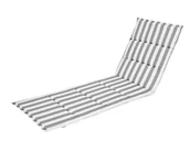 Poduszki ogrodowe - Poduszka na leżak Oliwier - Popiel z białymi pasami OLI - miniaturka - grafika 1
