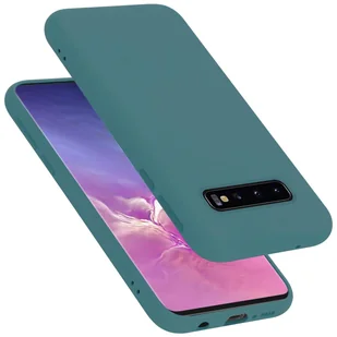 Pokrowiec Do Samsung Galaxy S10 4G Etui w LIQUID ZIELONY TPU Silikon Case Cover Obudowa Ochronny Cadorabo - Etui i futerały do telefonów - miniaturka - grafika 1