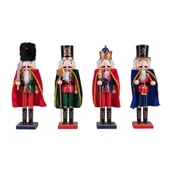 Ozdoby bożonarodzeniowe - Dziadek do orzechów na kwadratowej podstawie 38 cm - miniaturka - grafika 1