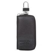Etui na klucze - Etui na klucze Skórzane Wild Horse Czarne - miniaturka - grafika 1