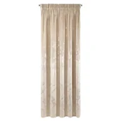 Zasłony - Zasłona welwetowa Naira beżowa 140 x 270 cm na taśmie - miniaturka - grafika 1