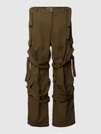 Spodnie męskie - Spodnie cargo o kroju baggy fit z kieszeniami z tyłu - miniaturka - grafika 1