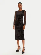 Sukienki - Rinascimento Sukienka koktajlowa CFC0121824003 Czarny Regular Fit - miniaturka - grafika 1