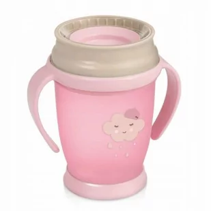 Canpol babies LOVI 360° Kubek mini retro 12m+ różowy - 250 ml - Kubki dla dzieci - miniaturka - grafika 2