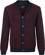 Swetry męskie - KARDIGAN MĘSKI FF NO 1 DNAVY BURGUNDY - miniaturka - grafika 1