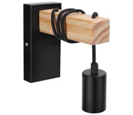 Lampy ścienne - Aigostar - Kinkiet 1xE27/60W/230V brązowy/czarny - miniaturka - grafika 1