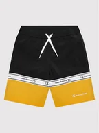 Spodenki damskie - Champion Szorty kąpielowe 306045 Czarny Regular Fit - miniaturka - grafika 1