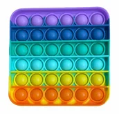 Gry planszowe - White Horse, Zabawka sensoryczna antystresowa Push it Pop it tęczowy kwadrat - miniaturka - grafika 1