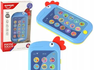 Telefon Edukacyjny Nauka Angielskiego Kurczak Wac A Mole Niebieski - Zabawki interaktywne dla dzieci - miniaturka - grafika 1
