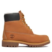 Botki męskie - Trapery Timberland 6 In Premium Fur/Warm Lin TB0A2E312311 Brązowy - miniaturka - grafika 1